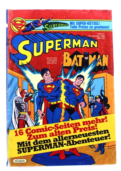 DC Comics Superman Batman Comic Nr. 21 (1982): Der Alptraum von Charlie Kweskill! von Ehapa